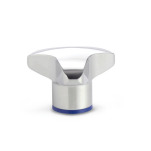 Stainless Steel Three-Lobed Knobs, with Tapped Blind Bore, Hygienic Design