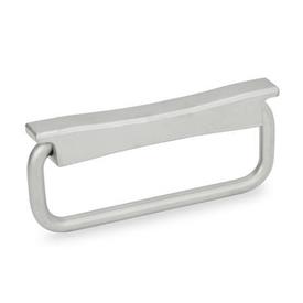 GN 425.9 Stainless Steel Folding Handles Type: A - Mounting from the back with thread<br />Identification no.: 1 - Handle 90° foldaway<br />Finish: GS - Matte shot-blasted finish