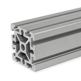 GN 10b Aluminum Profiles, b-Modular System, with Open Slots on All Sides, Profile Type Heavy Profile size: B-909010S<br />Finish: N - Anodized finish, natural color