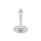 GN 41 Pieds de machine en pouces en inox, à goujon fileté ou taraudé en pouces Type (base): B0 - Sans sous-couche en caoutchouc, avec 2 trous de montage
Version (Goujon/Douille): SK - Avec écrou externe hexagonal externe en bas