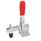 GN 810 Steel Vertical Acting Toggle Clamps, with Horizontal Mounting Base Type: C - U-bar version, with two flanged washers and spindle assembly GN 708.1