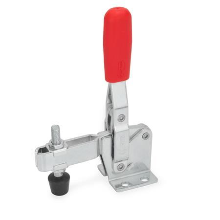 Vertical Acting Toggle Clamps GN 810: Steel, with Horizontal Mounting Base