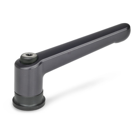 Adjustable Levers GN 300.4: Zinc Die-Cast, Tapped Type, with Steel Components, with Increased Clamping Force