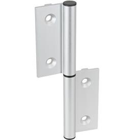 GN 2292 Aluminum Double Leaf Lift-Off Hinges, for Profile Systems, with Positioning Guide Type: A - Exterior hinge leafs<br />Identification: C - With countersunk holes<br />Bildzuordnung: 162