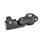GN 284 Aluminum Swivel Clamp Connector Joints Type: S - Stepless adjustment
Finish: SW - Black, RAL 9005, textured finish
