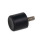 GN 457 Supports d'absorption des vibrations / chocs en caoutchouc, de type cylindrique, avec composants en inox, avec surface d'arrêt concave Type: S - Avec goujon fileté