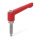 GN 306 Manettes indexables, Zinc moulé sous pression, insert inox, avec goujons filetés, avec pointes spéciales Type: ZKN - Spherical tip
Couleur: R - Rouge, RAL 3000, finition texturée