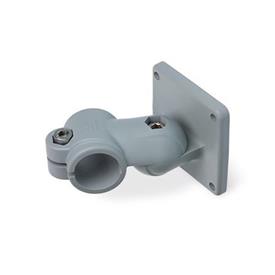 EN 282.10 Plastic Swivel Clamp Connector Joints Color: GR - Gray, RAL 7040, matte finish<br />x<sub>1</sub>: 75