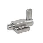 Stainless Steel Indexing Plungers, Lock-Out, with Mounting Flange, with Latch