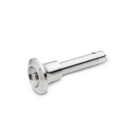 GN 114.6 Stainless Steel Rapid Release Pins, with Axial Lock (Pawl) 
