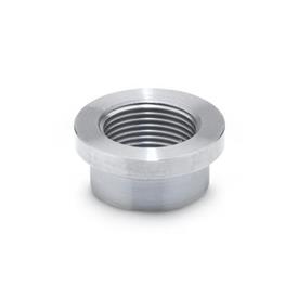 GN 7490 Steel Weld Bushings, with or without Flange Material: ST - Steel<br />Type: B - With flange