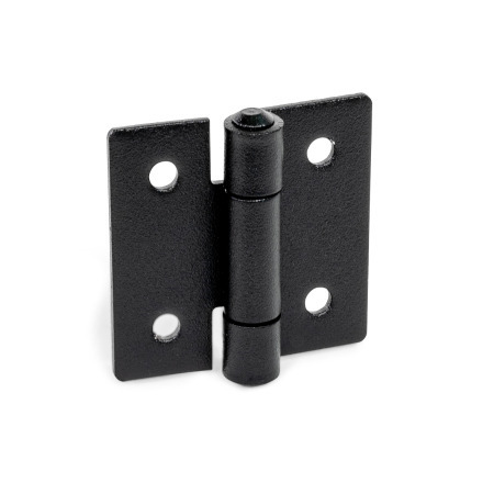 GN 136 Stainless Steel Sheet Metal Hinges, Square or Vertically Extended Material: NISW - Black, RAL 9005, textured finish
Type: B - With through holes
Bildvarianten: l2 (q) - square