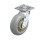 WN 22872.1 Steel Medium Duty Casters, Rubber Wheel Tread, Polypropylene Wheel Core, Medium Version, Round Tread Bracket type: L - Swivel bracket with mounting plate