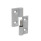 GN 337 Bisagras desmontables de zinc fundido a presión, con orificios avellanados Material: ZD - Zinc fundido a presión
Acabado: SR - Plateado, RAL 9006, acabado texturizado
Identificación núm.: 1 - (Perno) de soporte fijo derecho