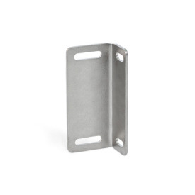 GN 4490.1 Stainless Steel Mounting Plates, for Ball Housings of Ball Catches GN 4490 Type: L - L-shaped<br />Identification no.: 1 - Short