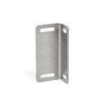 Stainless Steel Mounting Plates, for Ball Housings of Ball Catches GN 4490