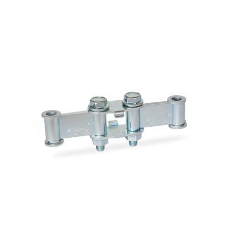 GN 801.2 Steel Clamping Arm Extenders, with Pivot Joint, for Toggle Clamps with U-Bar 