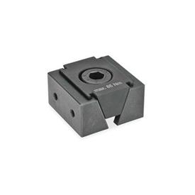 GN 920.1 Crampons plaqueurs doubles en acier Type: GA - Avec 2 filetages de fixation pour mâchoires de fixation