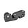 GN 287 Aluminum Swivel Clamp Connector Joints Finish: SW - Black, RAL 9005, textured finish