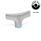 GN 8341 Écrous papillon en inox, de type taraudé, conception hygiénique Finition: MT - Finition mate (Ra < 0,8 µm)
Matériau de l'anneau d'étanchéité: E - EPDM