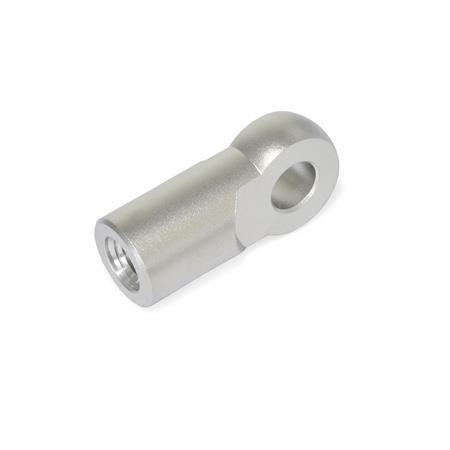Joint Ends GN 752: Stainless Steel, for Fork Heads GN 751 / GN 751.1 / GN 754
