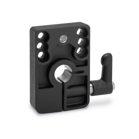 Clamping Plates GN 9734: Zinc Die-Cast, for Configurable Linear Actuators