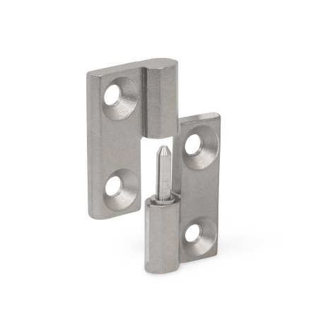 Lift-Off Hinges GN 337: Stainless Steel, with Countersunk Bores
