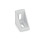 EN 561 Escuadras de montaje de plástico, pour profilés en aluminium (système modulaire de type i/b, tipo A Tipo de pieza angular: A - 2 agujeros ranurados b<sub>2</sub>, sin guías
Identificación núm.: 1 - Sin tapón de la cubierta