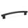 GN 666.4 Aluminum or Stainless Steel Tubular Arch Handles, with Tapped Inserts Finish: SW - Black, RAL 9005, textured finish