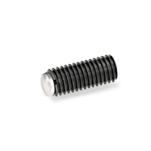 Steel Set Screws, with Hardened Semi-Spherical or Pointed Tip