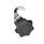 GN 115.8 Cerrojos de leva de zinc fundido a presión de gancho, con elementos de funcionamiento de plástico Tipo: SG - Con perilla de estrella
Identificación núm.: 1 - Sin soporte para el pestillo
Acabado (collarín de alojamiento): SW - Negro, RAL 9005, acabado texturizado