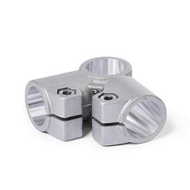 GN 196 Aluminum Angle Connector Clamps Finish: BL - Plain, Matte shot-blasted finish
