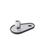 GN 43 Metric Thread, Stainless Steel Leveling Feet, Tapped Socket or Threaded Stud Type, with Mounting Hole, Teardrop Shape Type (Base): D1 - With rubber cap, clipped on, black
Version (Stud / Socket): X - External hex, tapped socket type