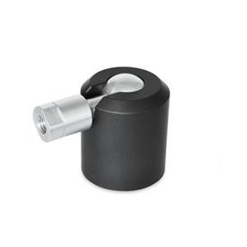 GN 784 Rótula giratoria de aluminio Tipo: A - Bola con rosca hembra<br />Identificación núm.: 2 - Apriete con tornillo prisionero con hexágono interno