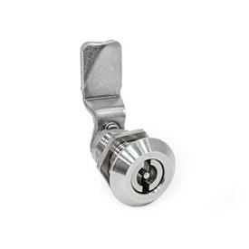 GN 515 Stainless Steel Cam Latches, with Extended Housing, Operation with Socket Keys Type: VDE - With double bit