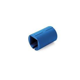 EN 290 Plastic Adapter Bushings, for Plastic Clamp Connectors d<sub>1</sub>: 18<br />Color: VDB - Blue, RAL 5005, matte finish<br />Bildzuordnung: V - Square