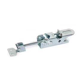 GN 761.1 Steel / Stainless Steel Toggle Latches, with Safety Mechanism Type: T - T-head latch bolt, with catch<br />Material: ST - Steel