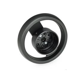 EN 522.8 Technopolymer Plastic Two Spoked Handwheels for Position Indicators EN 000.8 / EN 000.3 Type: A - Without handle