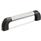 EN 767.1 Aluminum Tubular Handles, Anodized Tube, End Caps Plastic, Ergostyle® Color of the end cap: DSG - Black-gray, RAL 7021, shiny finish