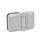 GN 938 Zinc Die-Cast Hinges, for Panels (Door Panes) Material: ZD - Zinc die-cast
Finish: SR - Silver, RAL 9006, textured finish
