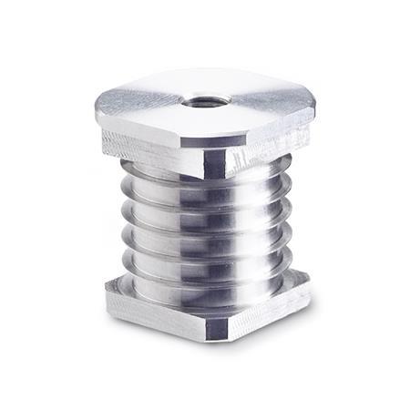 M16 x 2.0 Thread Size Metric Size 1225kg Maximum Load J.W Winco 75mm Stud Length Glass Filled Nylon Plastic Base with Non-Skid Elastomer Rubber Pad JW Winco 16N3WP9N NY-LEV Series WN 9000.1 Stainless Steel Stud Type Leveling Mount with Lag Bolt Holes