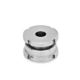 150mm Stud Length 1740kg Static Load J.W Glass Filled Nylon Plastic Base JW Winco 10N6WP4 NY-LEV Series WN 9100 Steel Stud Type Leveling Mount without Lag Bolt Holes M10 x 1.5 Thread Size Metric Size Winco Inc. 