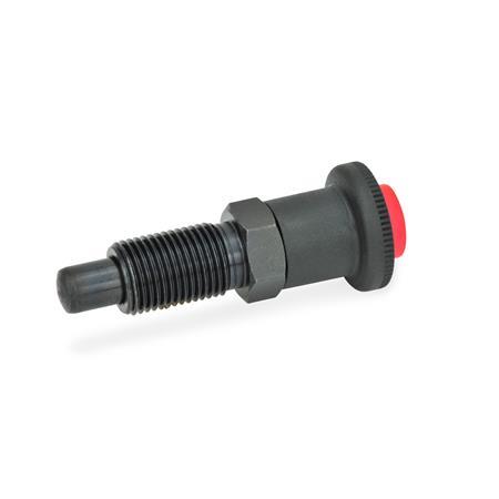 GN 414 Steel Safety Lock Indexing Plungers, with Push Button Release Material: ST - Steel
Type: A - Without lock nut
