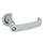 GN 119.3 Steel Door Cam Latches, with Cabinet "U" Handle, Operation with Socket Key Type: VK7 - With square spindle
Color: SR - Silver, RAL 9006, textured finish