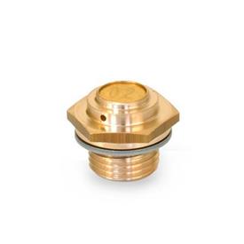 GN 883 Brass Breather Valves Type: A - Low design
