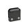 GN 939 Zinc Die-Cast Panel Support Clamps, for Glass and Plastic Panels Type: FA - Surface clamp with stop plate
Finish: SW - Black, RAL 9005, textured finish