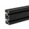 GN 10i Perfiles de aluminio, sistema modular-i, con ranuras abiertas en todos los lados, perfil tipo ligero Tamaño del perfil: I-40808L
Acabado: S - Acabado anodizado, negro