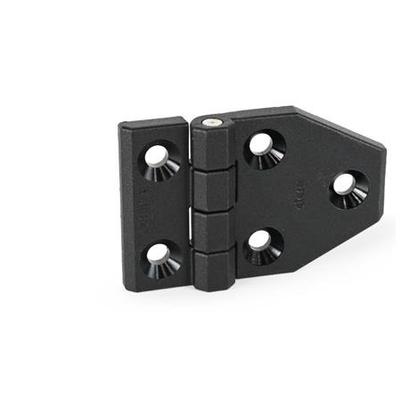 Hinges EN 237.1: Technopolymer Plastic, Pointed