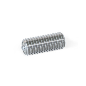 GN 509.11 Billes porteuses en acier / inox, avec filetage externe, avec roulement à friction Matériau: NI - Inox