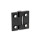 GN 237.3 Stainless Steel Heavy Duty Hinges Type: B - With bores for countersunk screws with centering guides
Finish: SW - Black, RAL 9005, textured finish